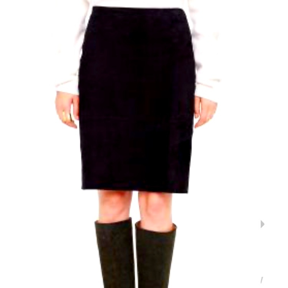 Club Monaco Ophelia Skirt black Suede